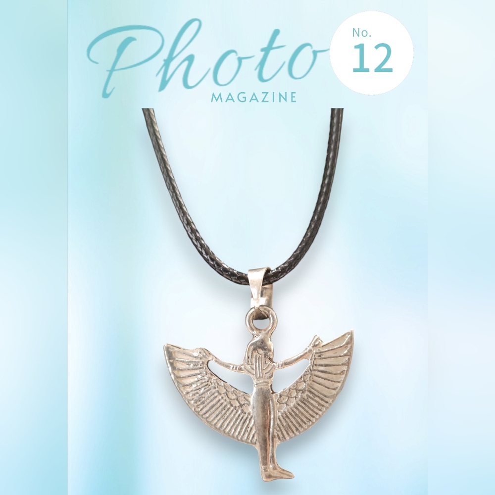 Egyptian silver necklace (Isis)